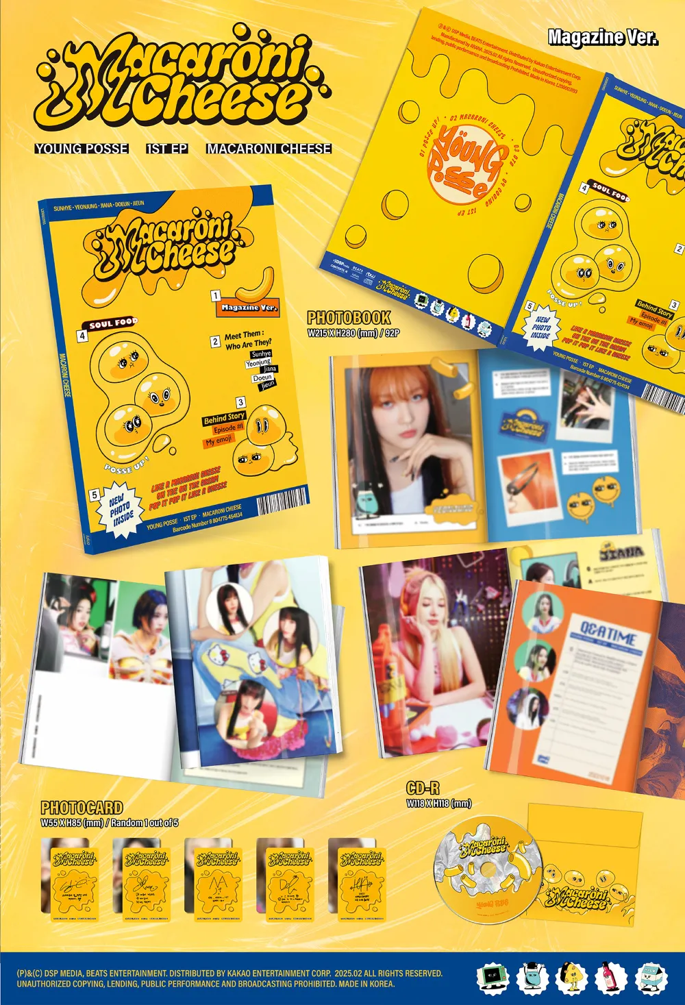 YOUNG POSSE (영파씨) - EP 앨범 [MACARONI CHEESE] (Magazine Ver.) 상세 이미지 2