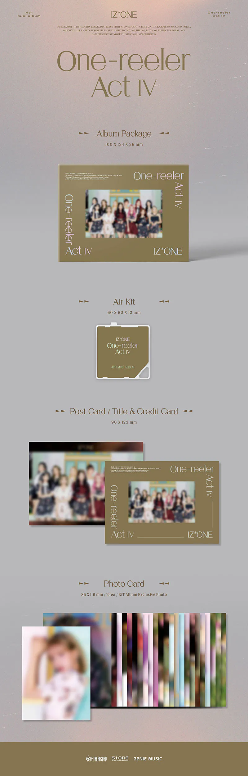 아이즈원 (IZ*ONE) - 미니4집 [One-reeler / Act Ⅳ] (KiT ver.) 2