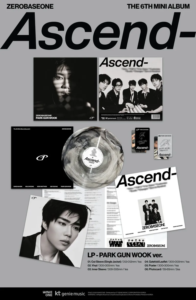 [세트] ZEROBASEONE - The 6th Mini Album [Ascend-] LP ver. (Limited Edition) 4