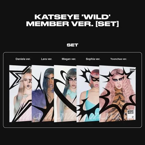 [세트] KATSEYE (캣츠아이) - [WILD] (Member ver.)
