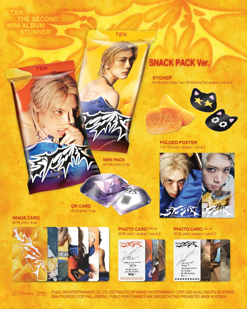 텐 (TEN) - 미니 2집 [STUNNER] (SNACK PACK Ver.) 2