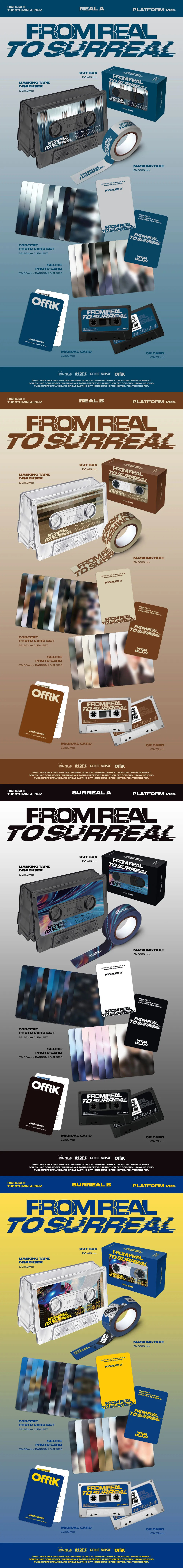 [랜덤] 하이라이트 (HIGHLIGHT) - 미니 6집 [From Real to Surreal] (PLATFORM Ver.) 상세 이미지 2