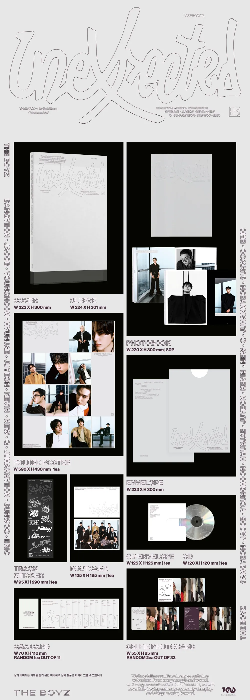 더보이즈 (THE BOYZ) - The 3rd Album 'Unexpected' (Photobook : Become Ver.) 상세 이미지 2