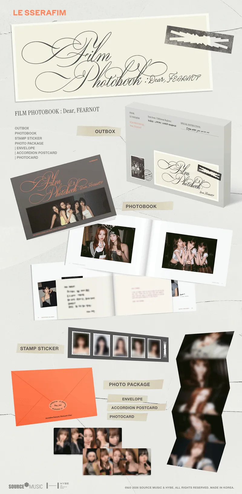 르세라핌 (LE SSERAFIM) - FILM PHOTOBOOK : Dear, FEARNOT 7