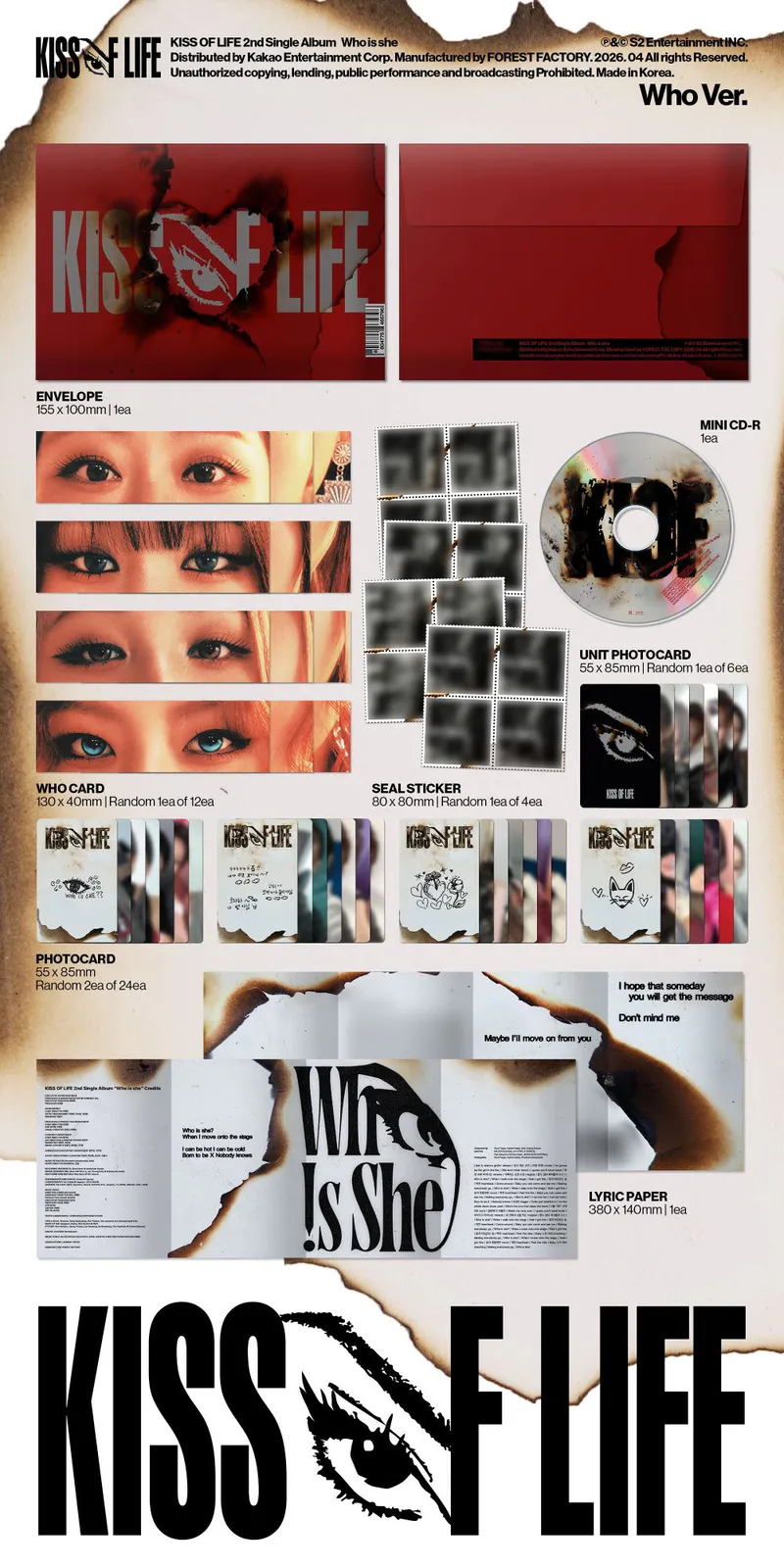 KISS OF LIFE (키스오브라이프) - 2nd Single Album [Who is she] (Who Ver.) 2
