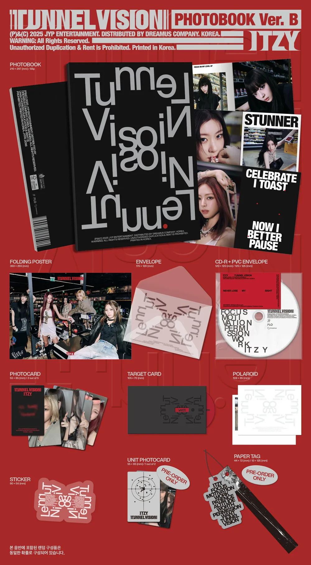 [랜덤] ITZY (있지) - [TUNNEL VISION] (Photobook Ver.) 상세 이미지 3
