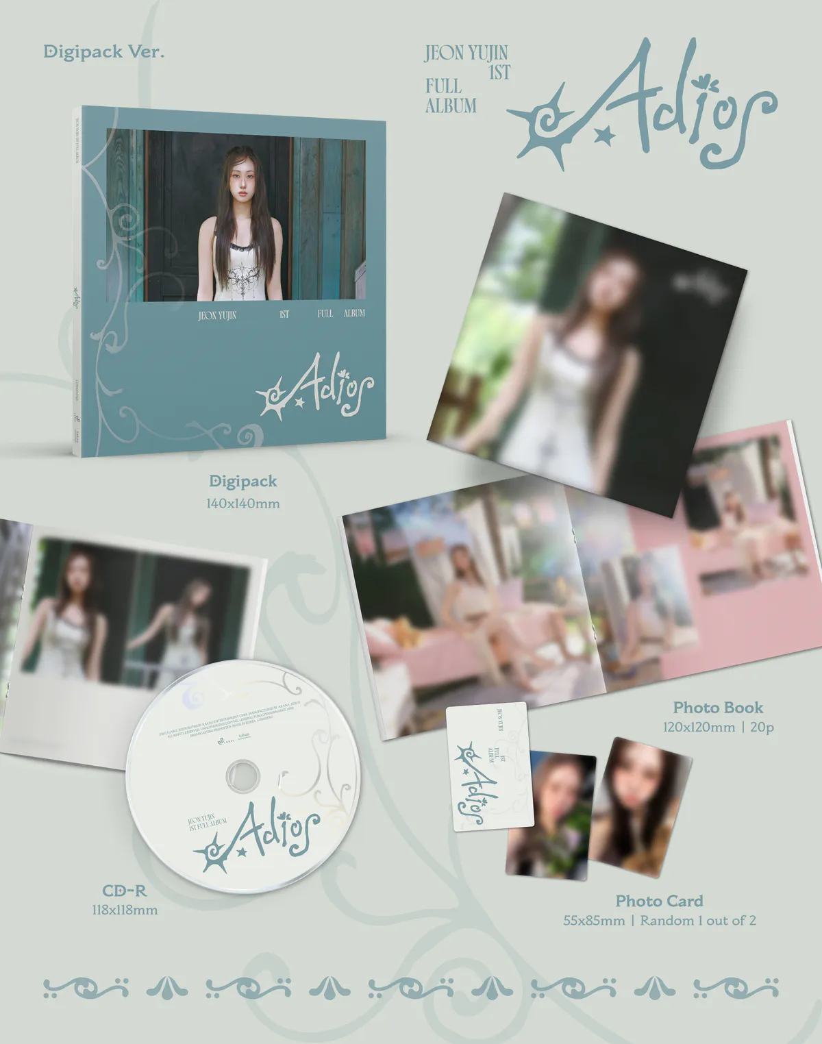 전유진 - 정규 1집 [Adios] (Digipack Ver.) 상세 이미지 2