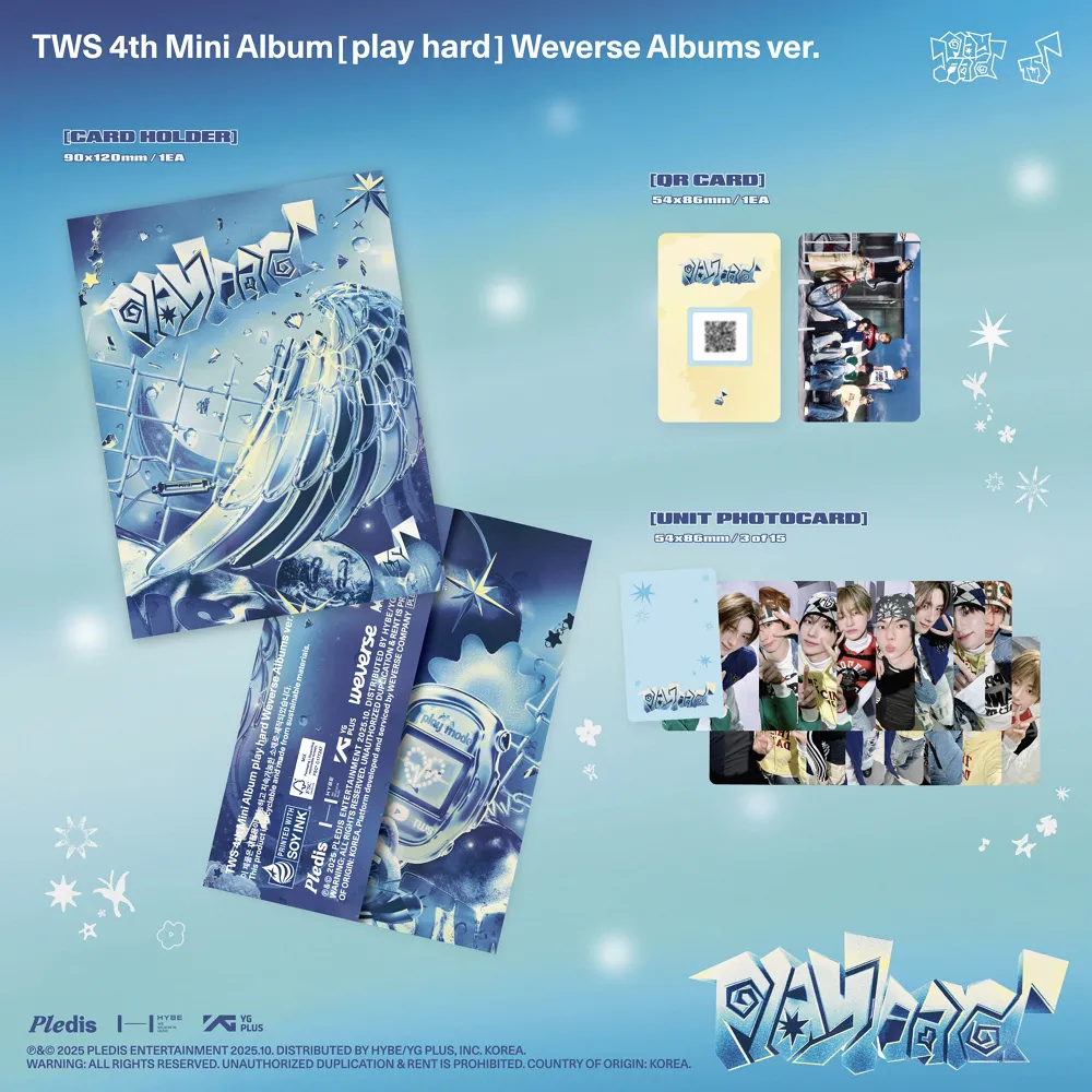 TWS(투어스) - TWS 4th Mini Album [play hard] (Weverse Albums ver.) 상세 이미지 2
