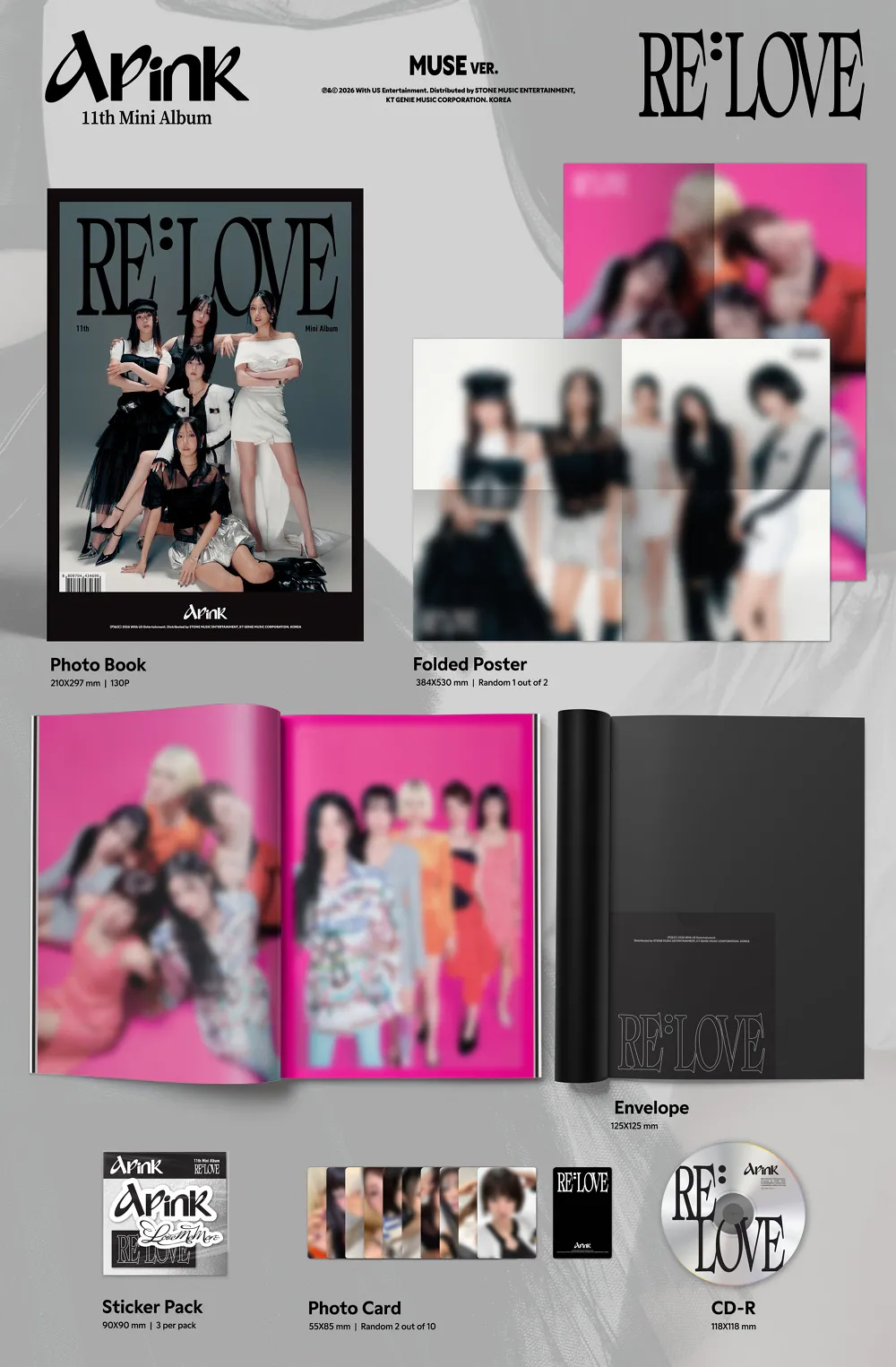 [세트] Apink (에이핑크) - [RE : LOVE] 상세 이미지 3