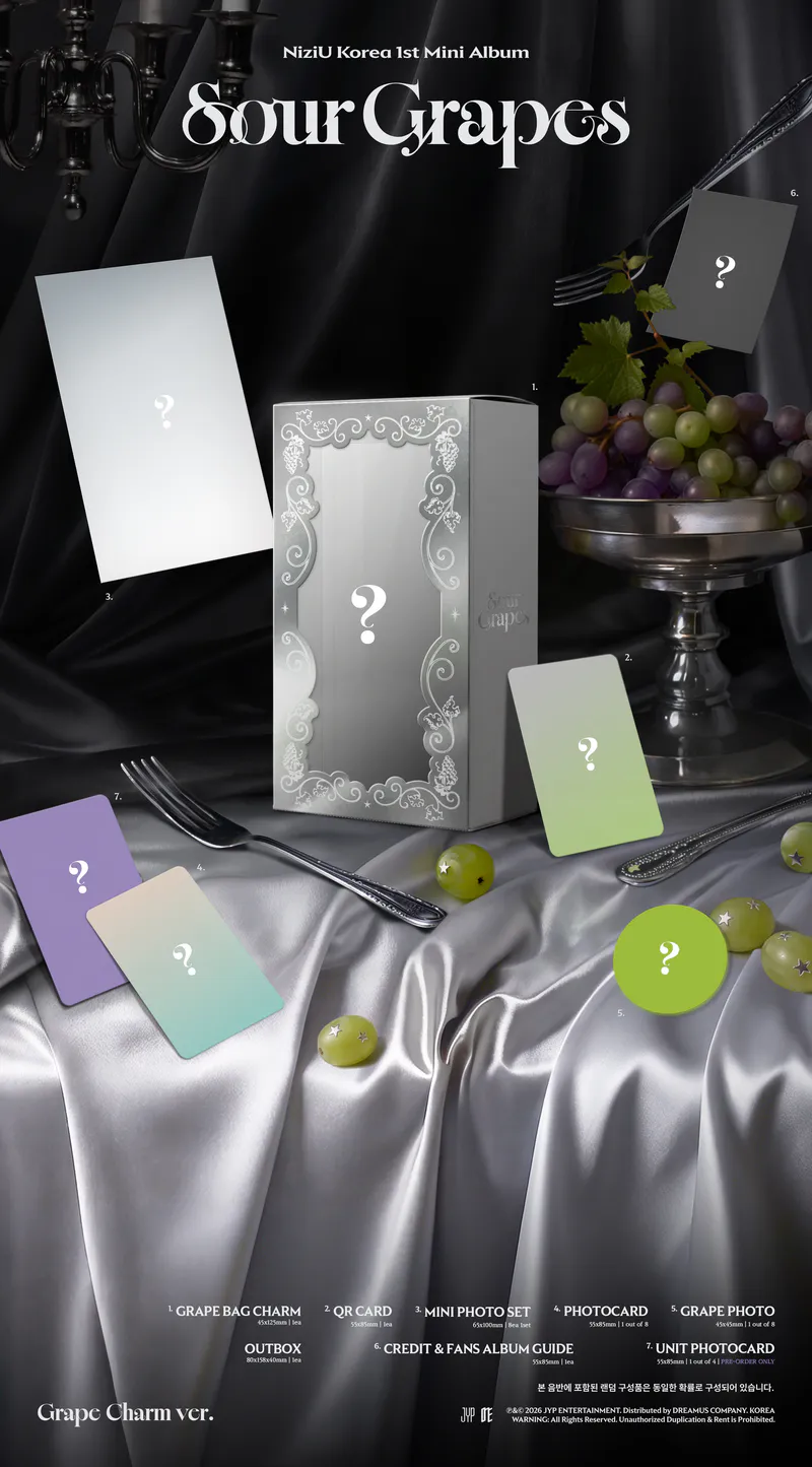 NiziU(니쥬) - 미니 1집 Sour Grapes <Grape Charm ver.> 2
