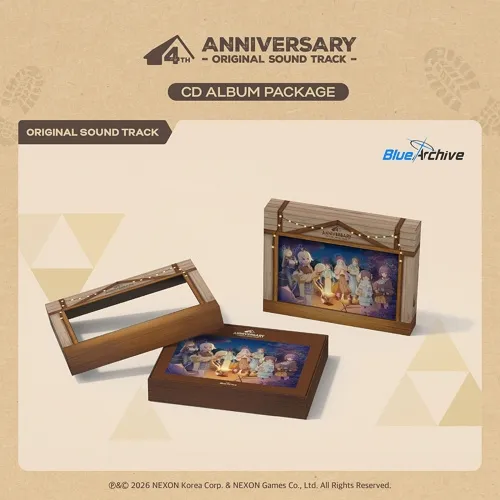 블루 아카이브 4주년 기념OST CD 앨범 패키지 (BLUE ARCHIVE 4th ANNIVERSARY OST – CD ALBUM PACKAGE)