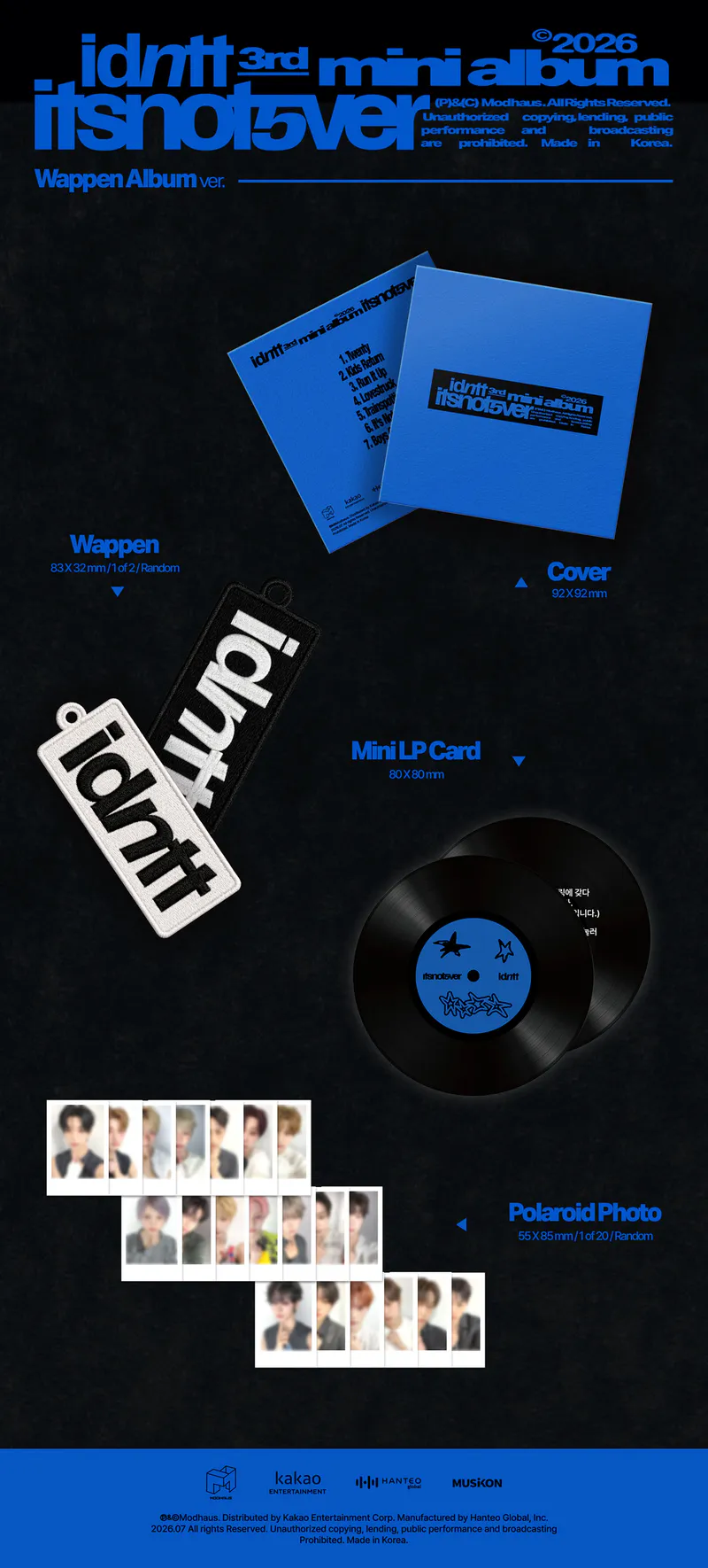 [세트] idntt(아이덴티티) - idntt(아이덴티티) [itsnotover] (CD) (Chrome Heart ver. / Lit Heart ver.) 2