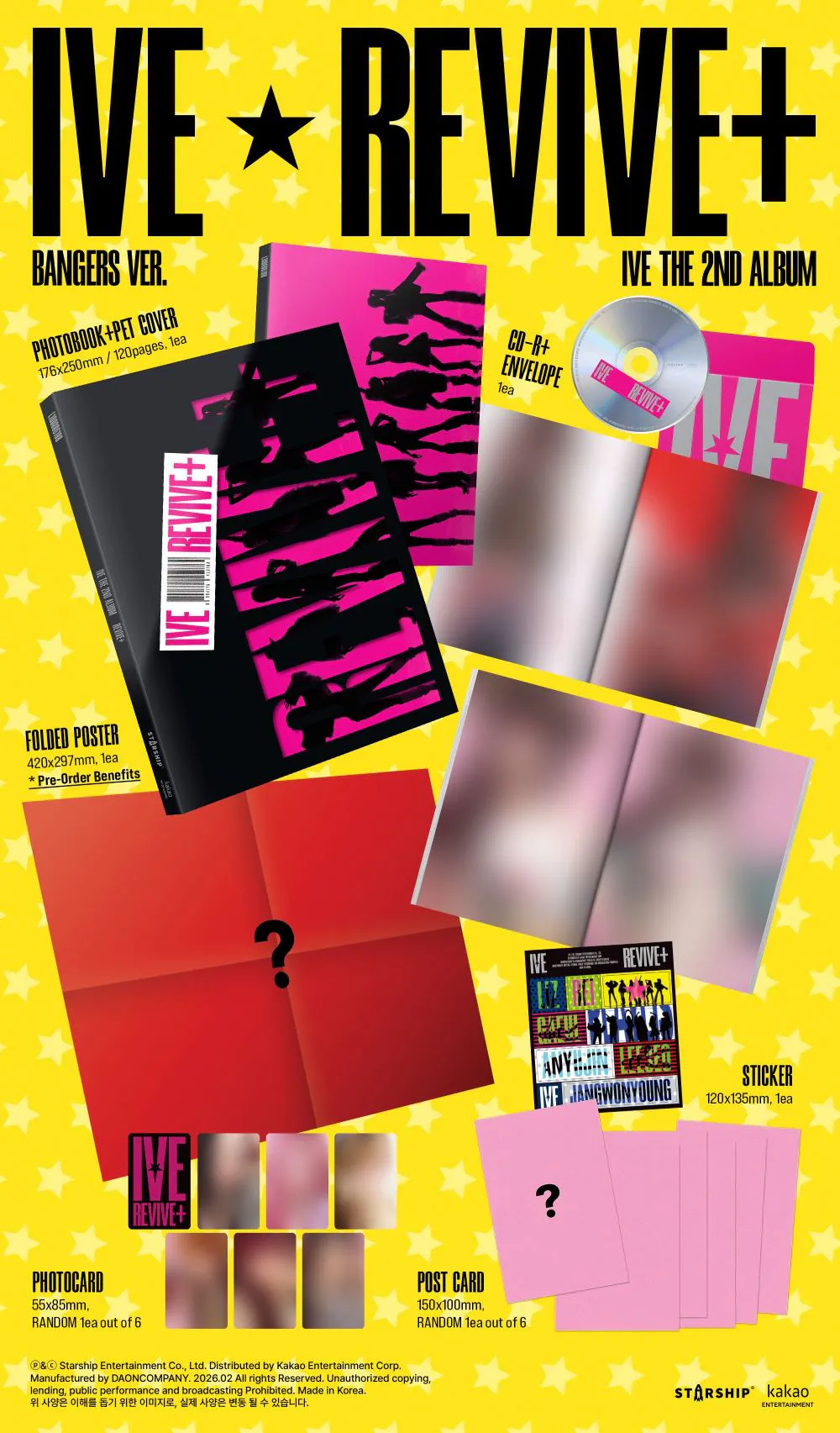 [랜덤] IVE (아이브) - IVE THE 2ND ALBUM [REVIVE+]  (BANGERS ver./ CHALLENGERS ver.) 상세 이미지 2