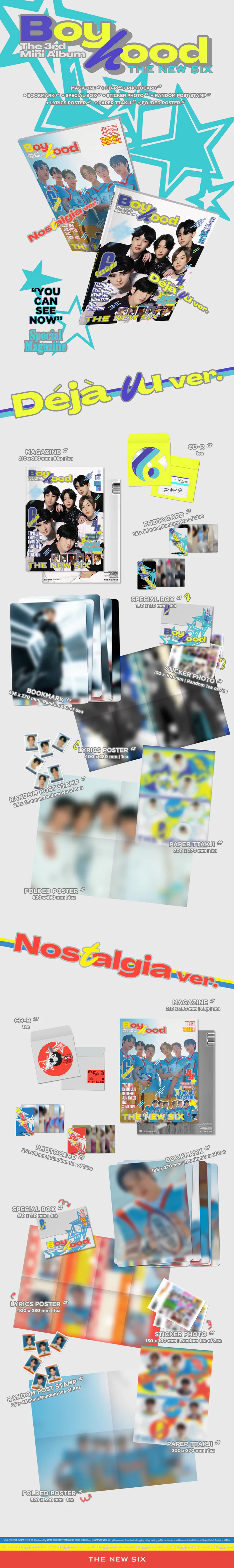 [랜덤] THE NEW SIX (TNX) - 미니3집 [BOYHOOD] 2