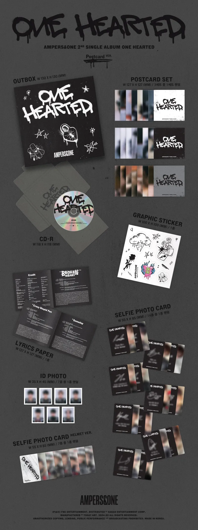 앰퍼샌드원 (AMPERS&ONE)) - 싱글 2집 [ONE HEARTED] (Postcard ver.) 2