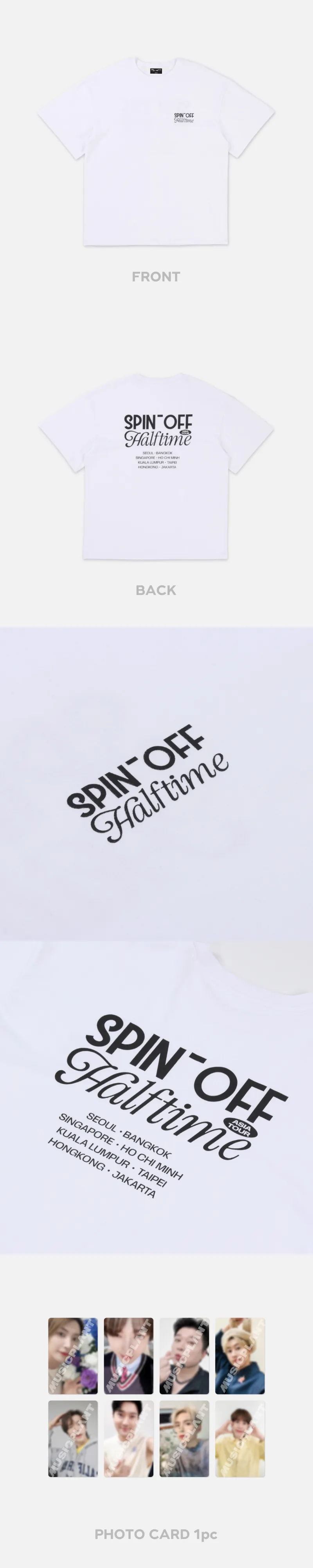 2024 SUPER JUNIOR [SUPER SHOW SPIN-OFF : Halftime] MD - T-SHIRT + PHOTO CARD SET 2