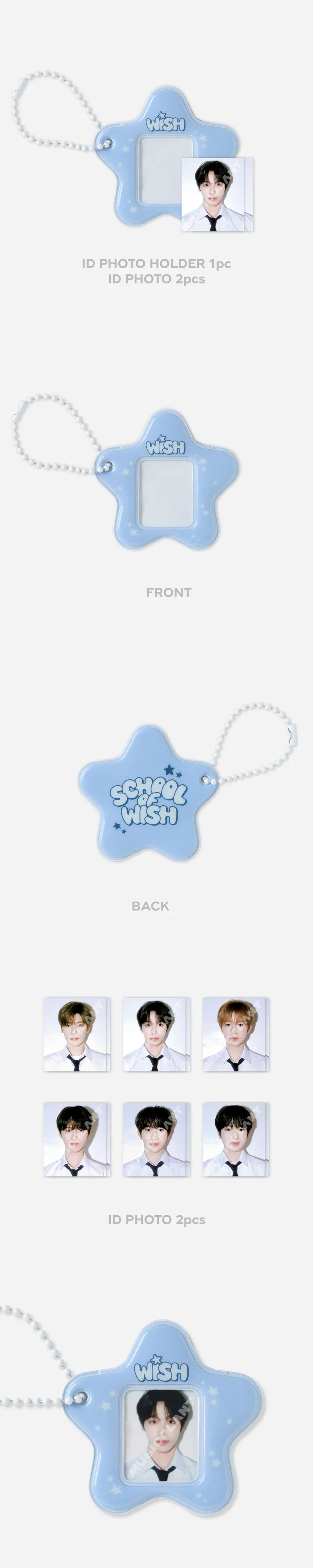2024 NCT WISH FANMEETING 'NCT WISH : SCHOOL of WISH' MD - ID PHOTO HOLDER SET 상세 이미지 2