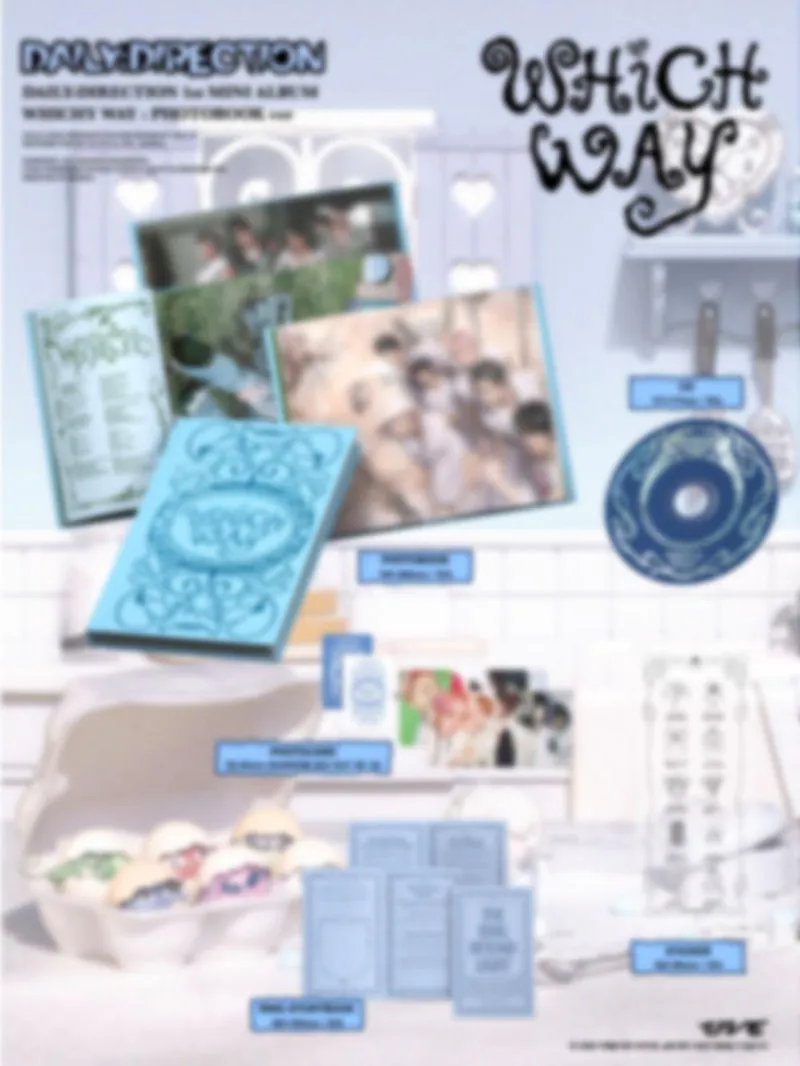 [특전증정/세트] DAILY:DIRECTION (데일리디렉션) - 1st MINI ALBUM [WHICH WAY] (Pop-up ver / Photobook ver) 3