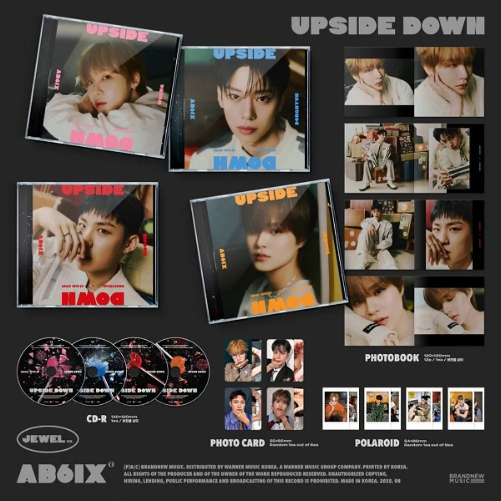 [세트] AB6IX (에이비식스) - 10TH EP [UPSIDE DOWN] [JEWEL VER.] (JEON WOONG Ver. / KIM DONG HYUN Ver. / PARK WOO JIN Ver. / LEE DAE HWI Ver.) 상세 이미지 2
