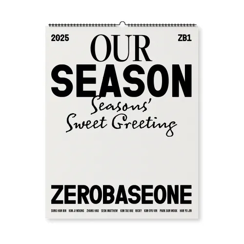 ZEROBASEONE - ZEROBASEONE 2025 [OUR Season] 벽걸이 캘린더