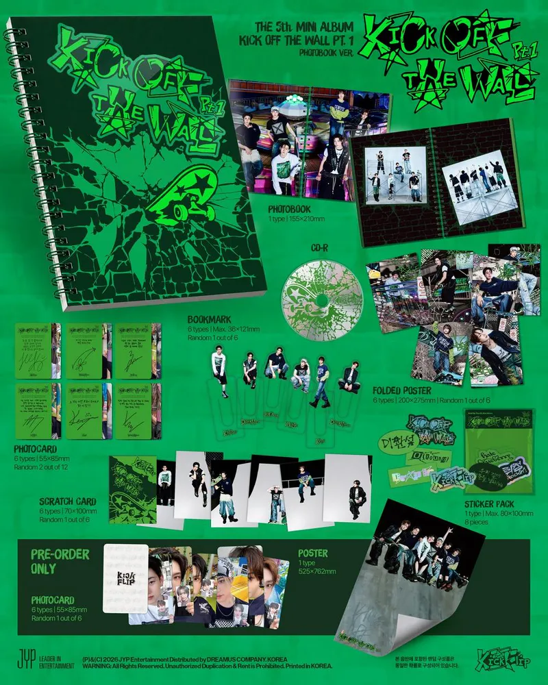 [특전증정] 킥플립(KickFlip) - 미니 5집 [KICK OFF THE WALL Pt.1] (PHOTOBOOK Ver.) 2