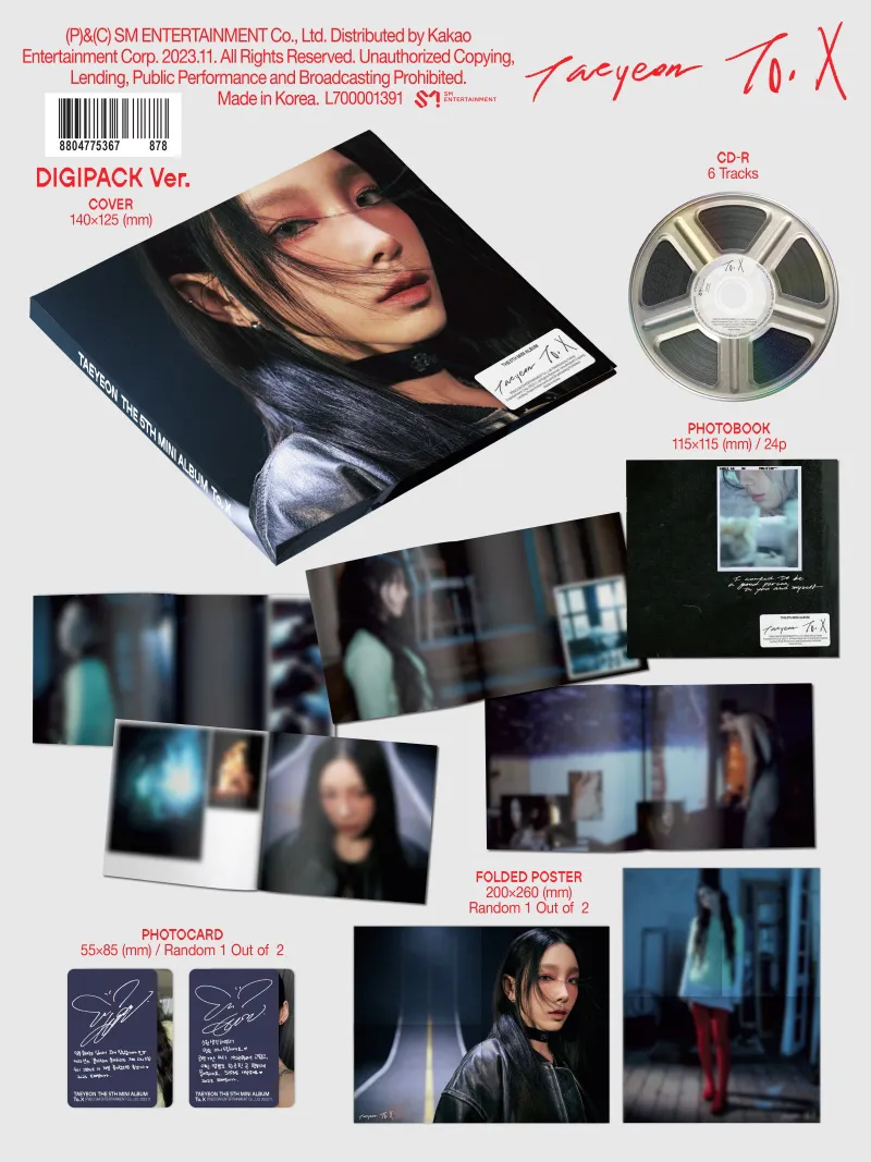 태연 (TAEYEON) - 미니 5집 [To. X] (Digipack Ver.) 2