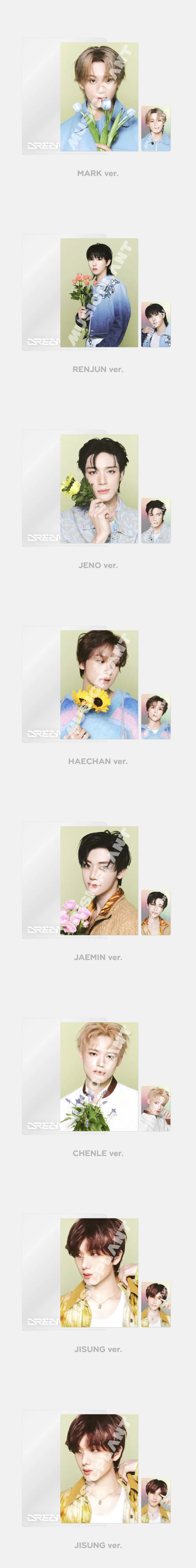 NCT DREAM 'DREAM FINDER : Chase The Light' 1st MD - POSTCARD + HOLOGRAM PHOTO CARD SET 2