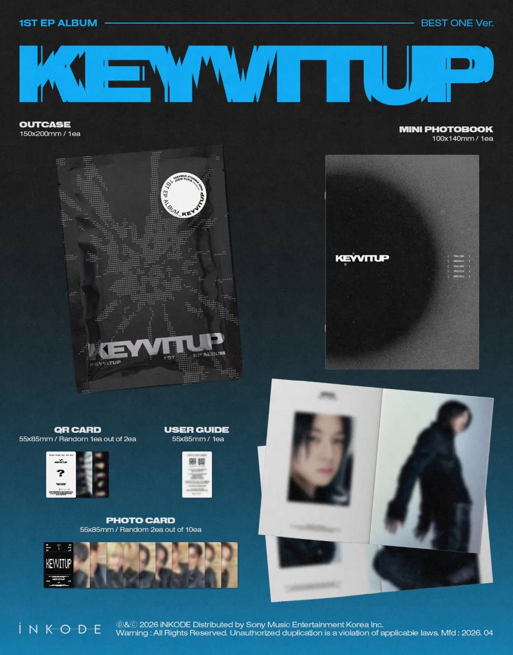 KEYVITUP (키빗업) - 1ST EP ALBUM [KEYVITUP] (BEST ONE Ver.) 상세 이미지 2