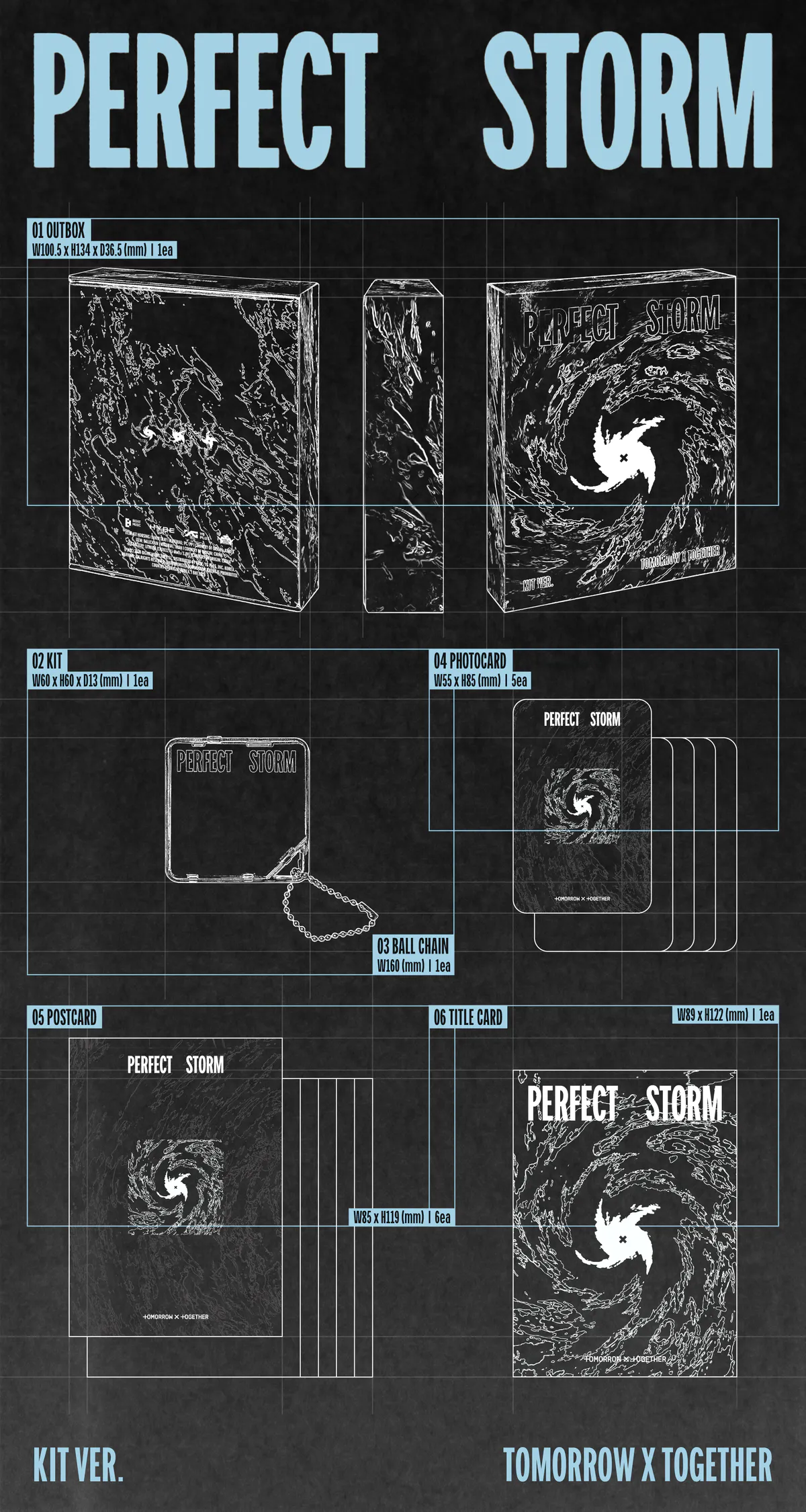 TOMORROW X TOGETHER - 9th Mini Album 'PERFECT STORM (KiT Ver.)' 상세 이미지 2