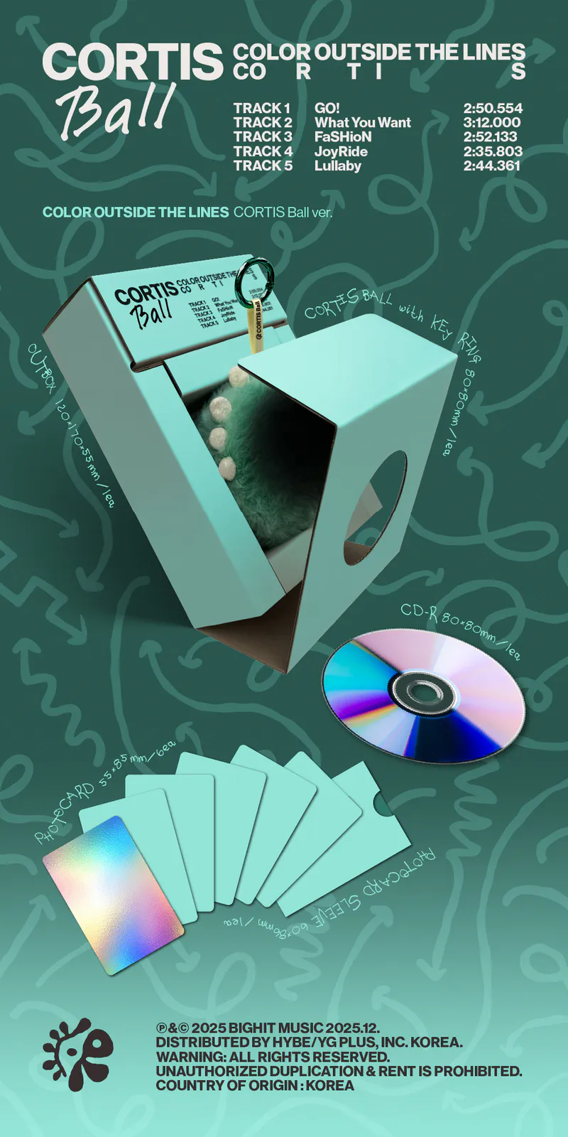 코르티스 (CORTIS) - The 1st EP [COLOR OUTSIDE THE LINES] (CORTIS Ball ver.) 2