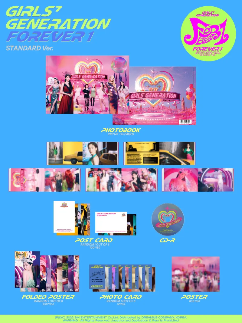 소녀시대 (GIRLS' GENERATION) - 정규7집 [FOREVER 1] (STANDARD Ver.) 상세 이미지 2