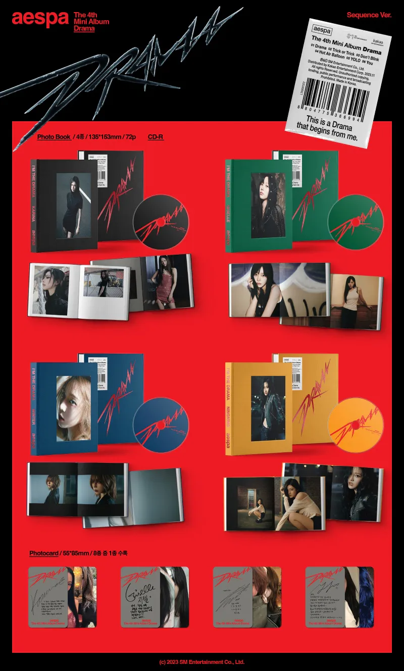 [랜덤] 에스파 (aespa) - 미니 4집 [Drama] (Sequence Ver.) 2