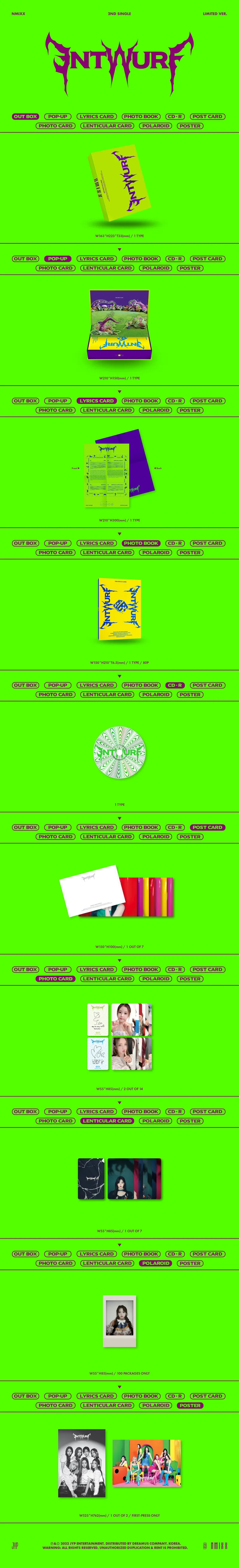 NMIXX (엔믹스) - 싱글 2집 [ENTWURF] (Limited Ver.) 상세 이미지 2