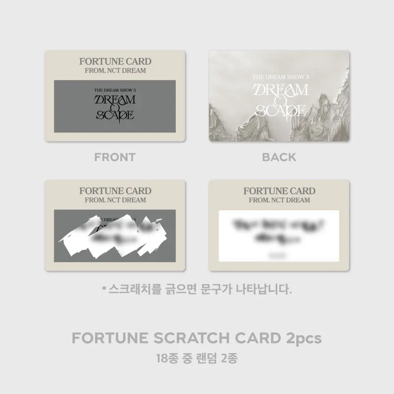 2024 NCT DREAM 'THE DREAM SHOW 3' MD - FORTUNE SCRATCH CARD 3