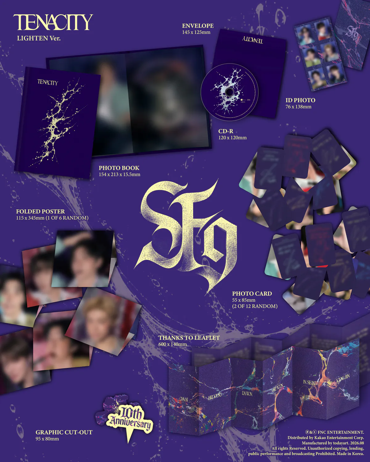 SF9 - 정규 2집 [TENACITY] (LIGHTEN Ver.) 상세 이미지 2