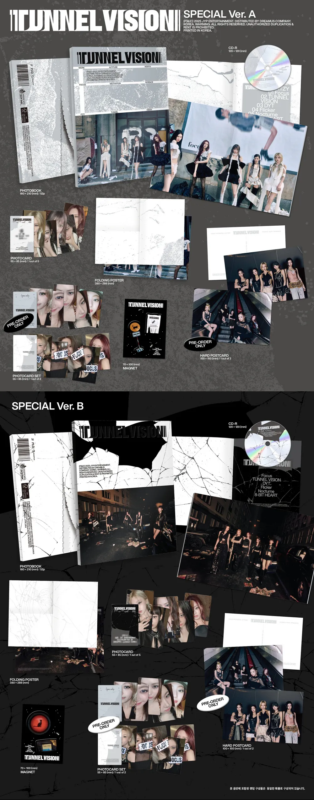 [세트] ITZY (있지) - [TUNNEL VISION] SPECIAL Ver. (총 2종, A/B Ver.) 상세 이미지 2
