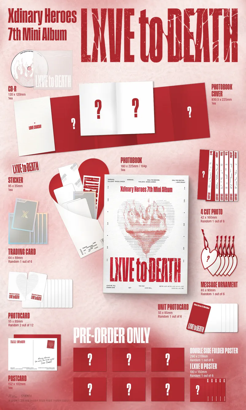 [랜덤] Xdinary Heroes (엑스디너리 히어로즈) - [LXVE to DEATH] (포토북반) 2