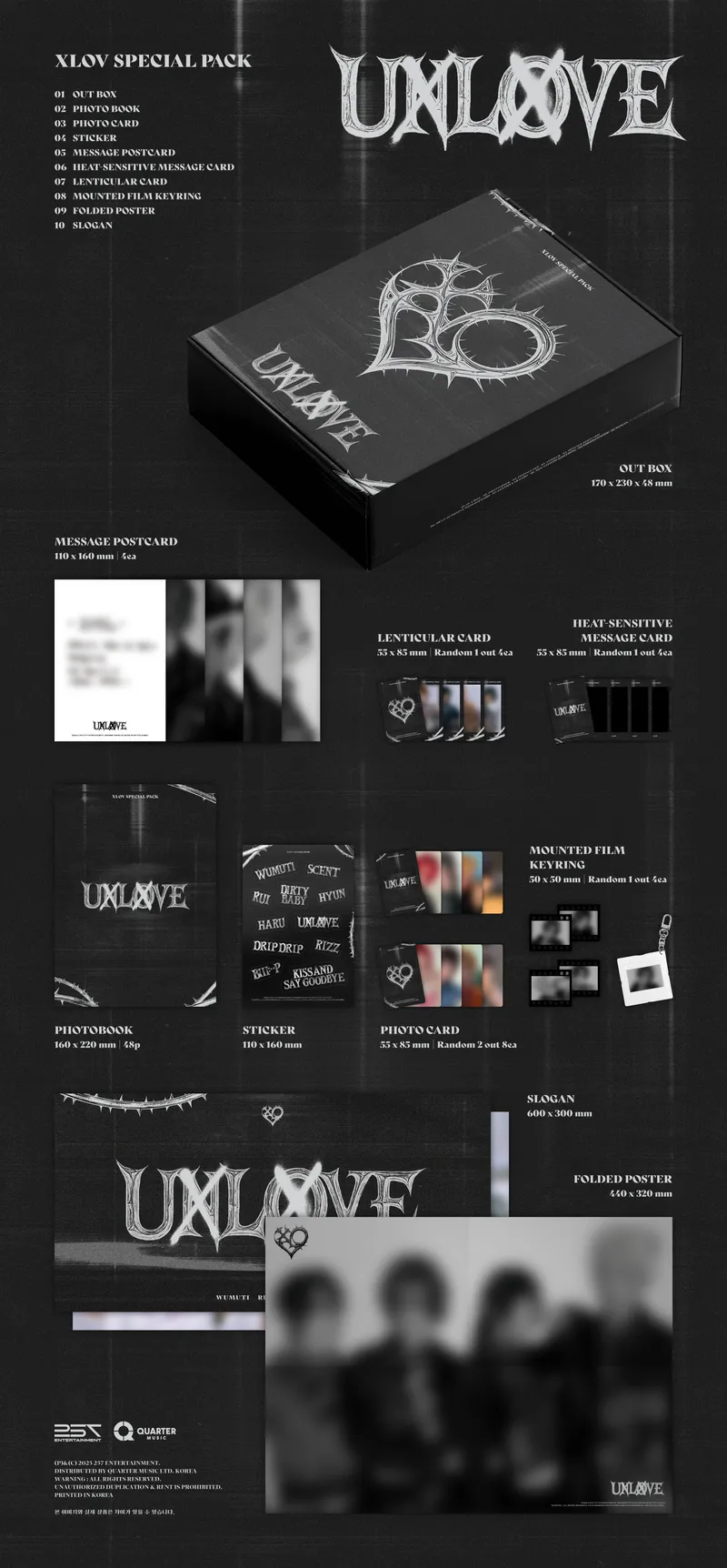 XLOV (엑스러브) - 1ST MINI ALBUM [UXLXVE] SPECIAL PACK 2
