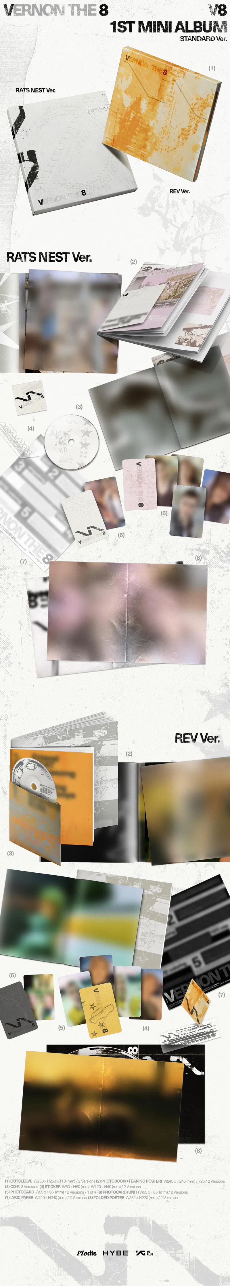 [랜덤] V8 (SEVENTEEN) - 1st Mini Album 'V8' 5