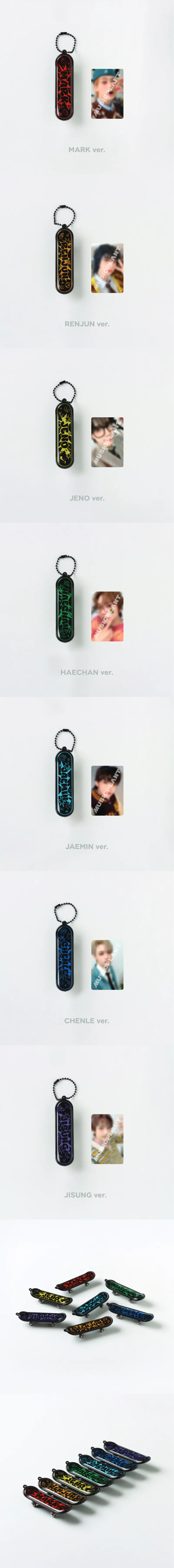 2024 NCT DREAM ’THE DREAM SHOW 3 :  DREAMSCAPE‘ FINALE in SEOUL MD - SKATEBOARD KEYCHAIN SET 2