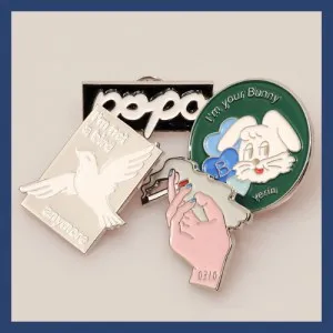백예린 (Yerin Baek) - 턴온댓블루바이닐 핀뱃지 세트 (Turn on that Blue Vinyl Pin Badge Set)