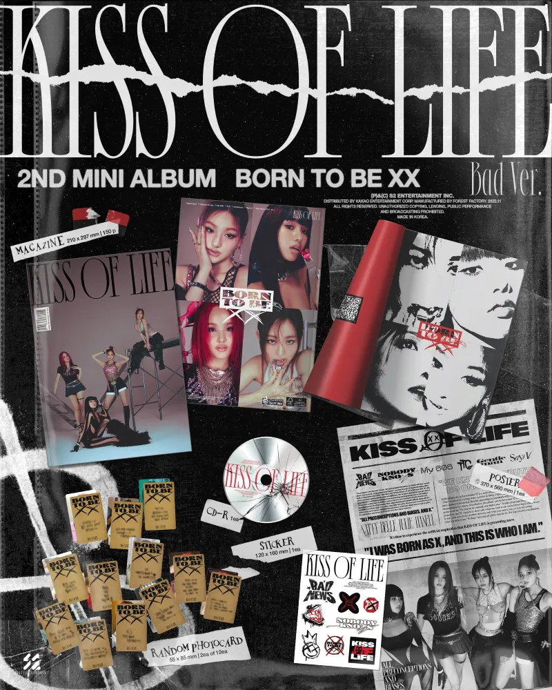 [세트] KISS OF LIFE (키스오브라이프) - 미니 2집 [Born to be XX] 상세 이미지 2