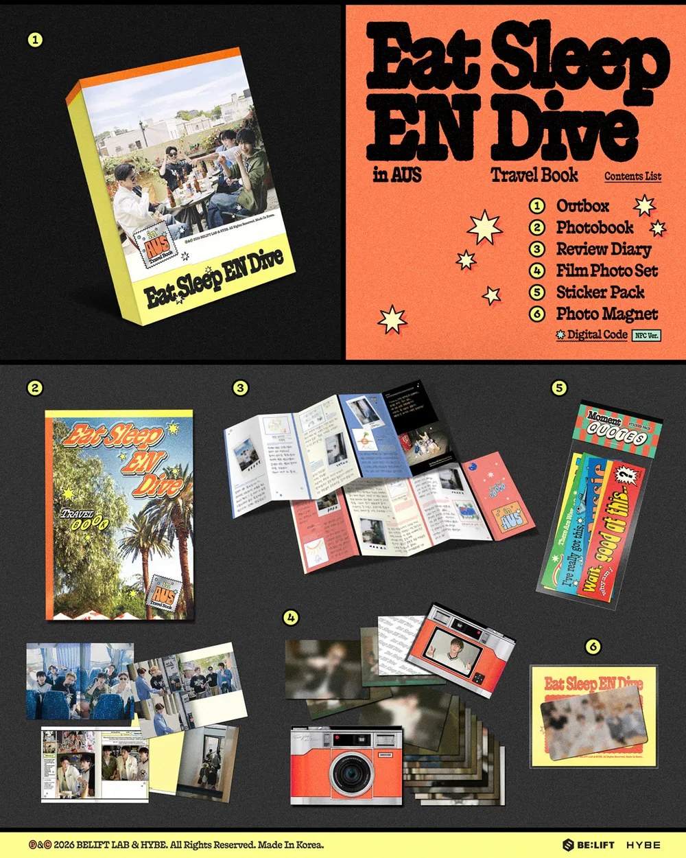 ENHYPEN [먹고 자고 빠지고 in 호주] TRAVEL BOOK 상세 이미지 3