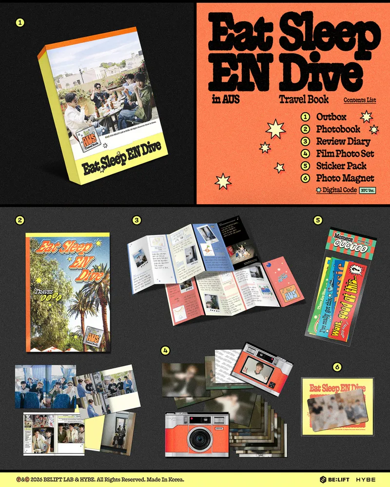 ENHYPEN [먹고 자고 빠지고 in 호주] TRAVEL BOOK 3