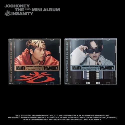 [세트] JOOHONEY(주헌) - THE 2ND MINI ALBUM  [光 (INSANITY)] JEWEL VER. (VER.1 / VER.2) (한정반)