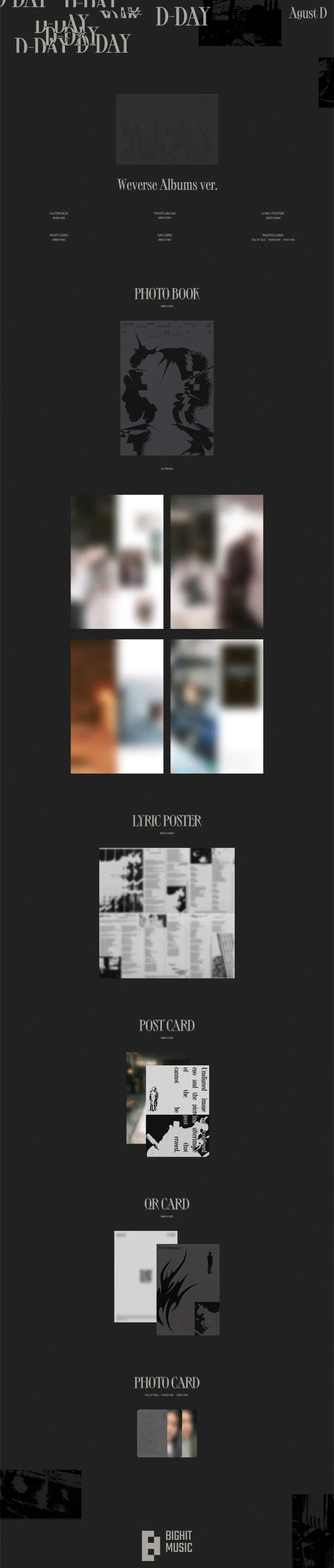 SUGA | Agust D (슈가) - [D-DAY] (Weverse Albums ver.) 상세 이미지 2