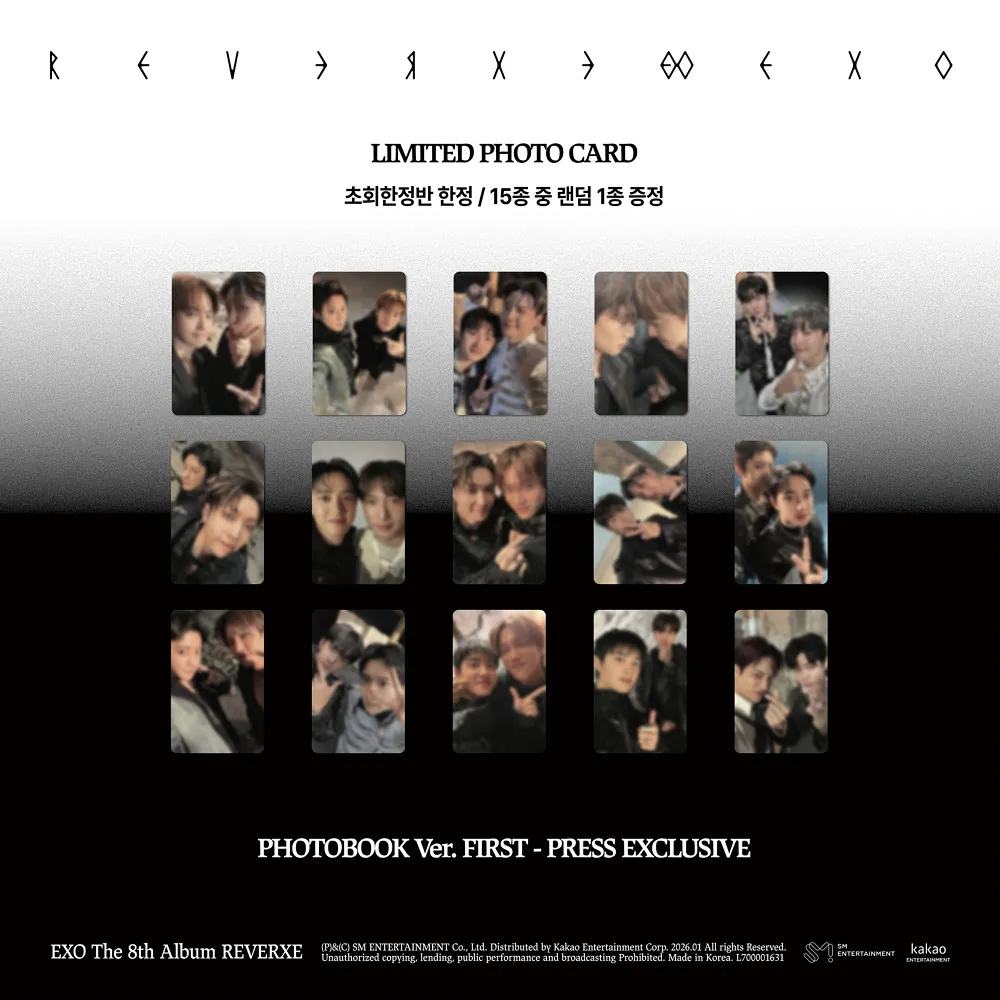 [랜덤] 엑소 (EXO) - 정규 8집 [REVERXE] (PHOTOBOOK Ver.) 상세 이미지 2