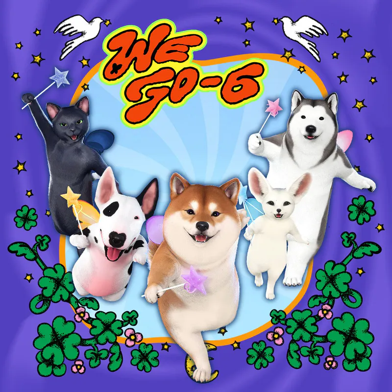 WE GO-6 - 미니 1집 [SIX HEARTS] (Wolf PhotoCard Ver.) (XIU ver. or WOOYEON ver. or TAEGANG ver. or ZERO ver. or KUTA ver.) (QR)