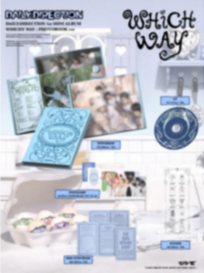 [세트] DAILY:DIRECTION - 1st MINI ALBUM [WHICH WAY] Pop-up ver / Photobook ver 3