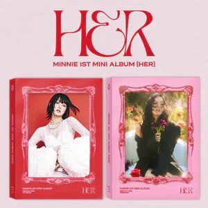 [랜덤] 민니 ((여자)아이들) - 미니 1집 [HER] (2035C(RED) Ver. / 6050C(PINK) Ver.)